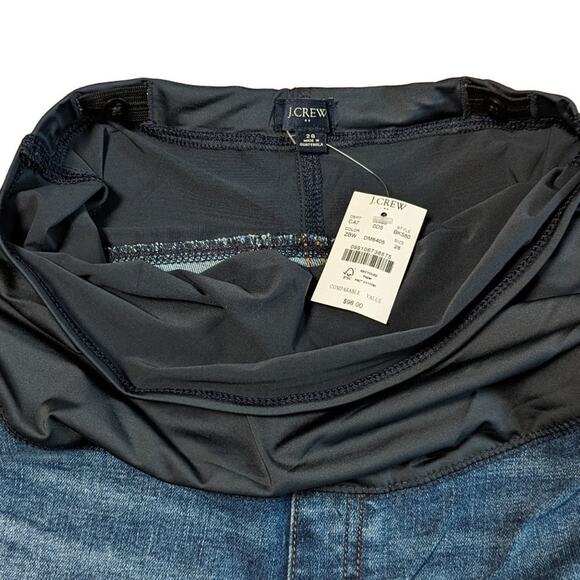 J. Crew Maternity Jeans 28 / 6 Over Belly Distressed Preppy Stretch Medium Wash - Picture 6 of 7